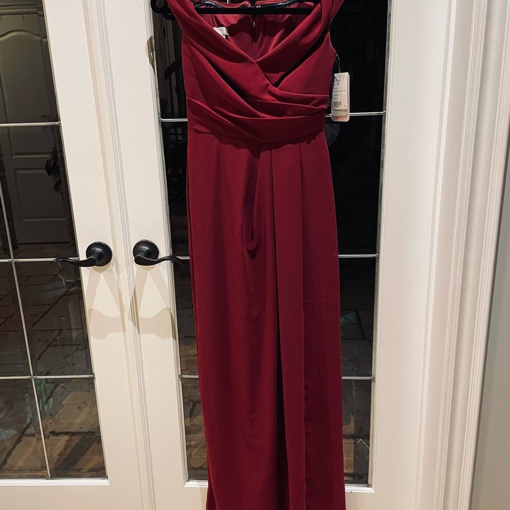 Chic Burgundy Prom Dress